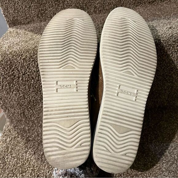 Men’s Toms Suede Dress Shoes Tan/Light Brown Sz 12 - Picture 10 of 13